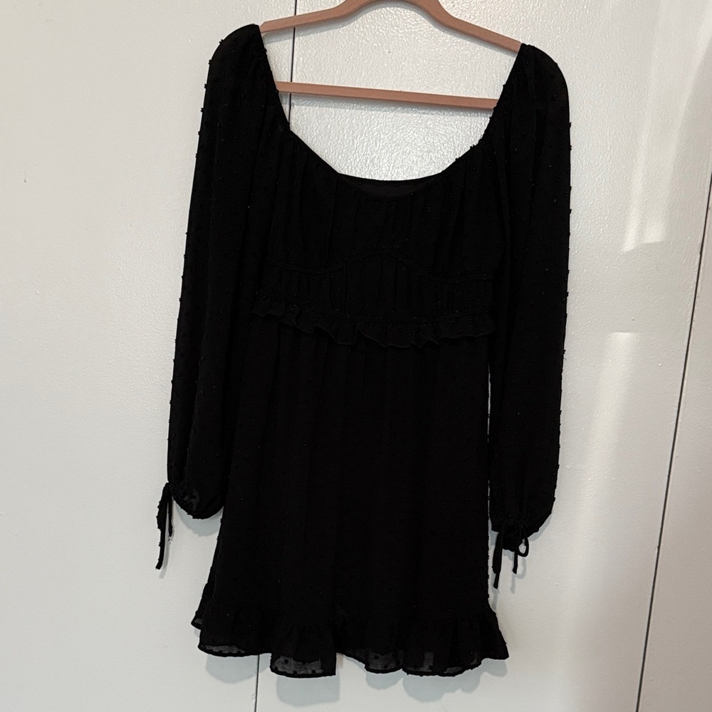 Altar'd State Black Long Sleeve Dress